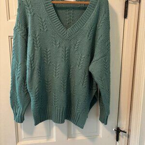 Lucky brand sweater green medium